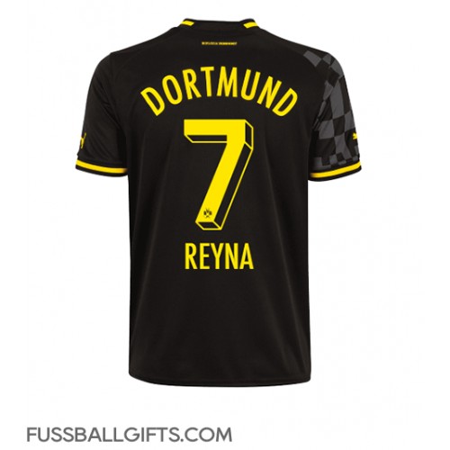 Borussia Dortmund Giovanni Reyna #7 Fußballbekleidung Auswärtstrikot 2022-23 Kurzarm